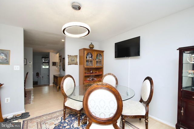 4024 Nicholas Ct, Fairfax, VA 22033 - dining room featuring light wood finished floors and baseboards