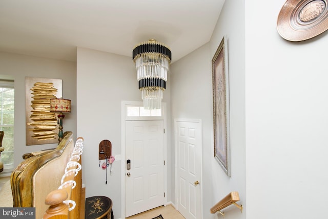 4024 Nicholas Ct, Fairfax, VA 22033 - foyer entrance featuring a chandelier