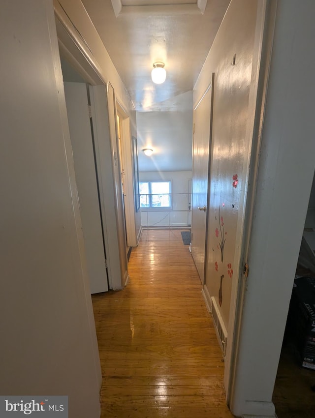 2407 S 12th St, Camden, NJ 08104 - corridor featuring light wood-style flooring and visible vents