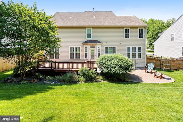 5811 Valley Vw, Alexandria, VA 22310 - back of property featuring a deck and a patio