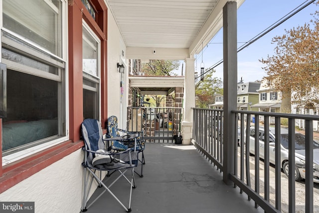view of balcony