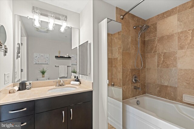 475 K St NW Unit 817, Washington, DC 20001 - full bathroom with bathing tub / shower combination, vanity, and toilet