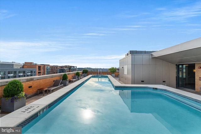 view of pool