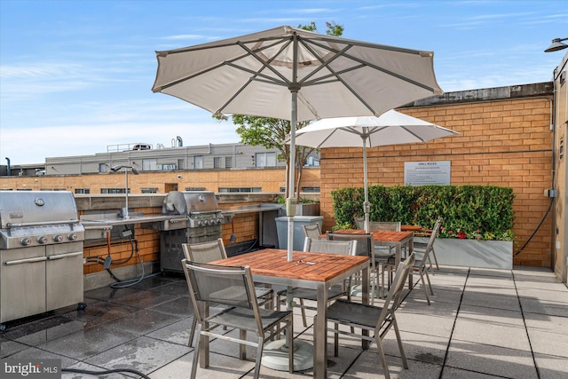 475 K St NW Unit 817, Washington, DC 20001 - view of patio / terrace with grilling area and outdoor dining space