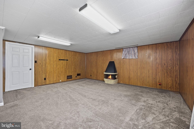 39 Riverview Ave, West Deptford, NJ 08086 - finished basement with carpet flooring and wood walls