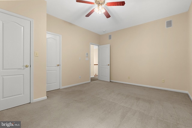 12850 Salmon Run Ct, Manassas, VA 20112 - unfurnished bedroom featuring baseboards, a ceiling fan, visible vents, and carpet