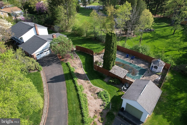 birds eye view of property