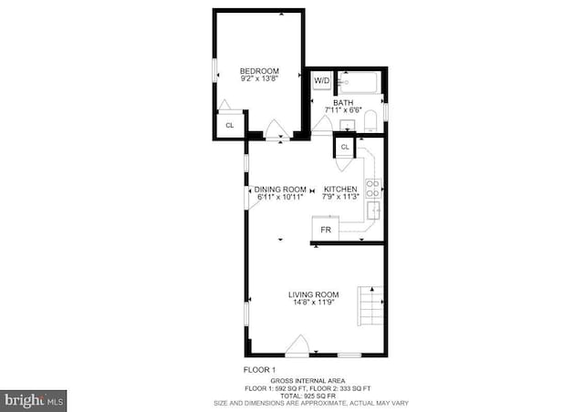 5018 Quimby Ave, Beltsville, MD 20705 - home floor plan