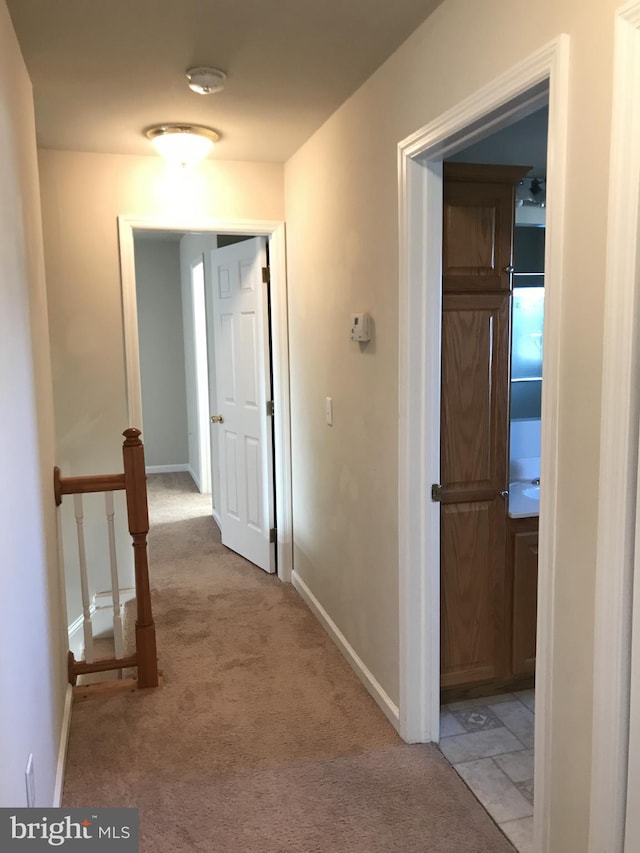 3 Hot Springs Way, Stafford, VA 22554 - hallway with baseboards and light carpet