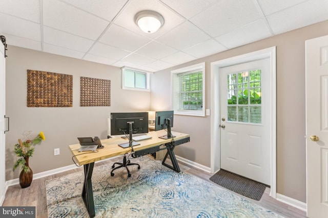 13213 Windy Leaf Ct, Woodbridge, VA 22192 - office space featuring plenty of natural light, baseboards, and wood finished floors