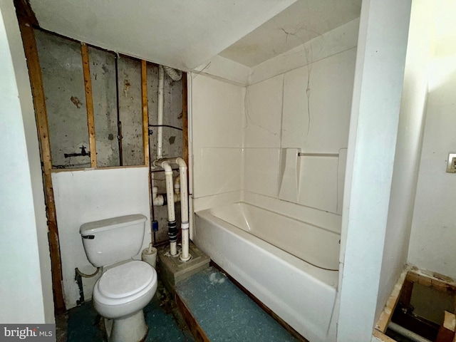 full bathroom with toilet