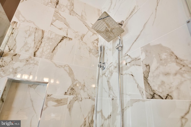 209 11th St NE, Washington, DC 20002 - detailed view of a marble finish shower