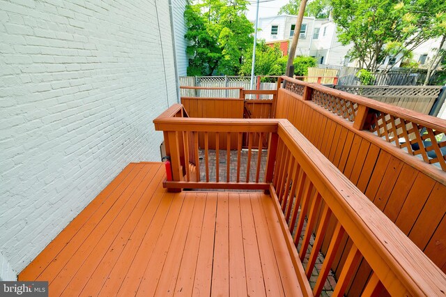 209 11th St NE, Washington, DC 20002 - wooden terrace featuring fence