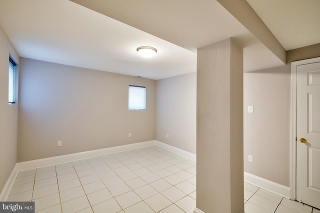 209 11th St NE, Washington, DC 20002 - basement with light tile patterned floors and baseboards