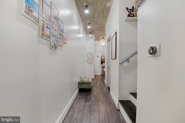 929 Florida Ave NW Unit 2001, Washington, DC 20001 - corridor featuring baseboards and wood finished floors