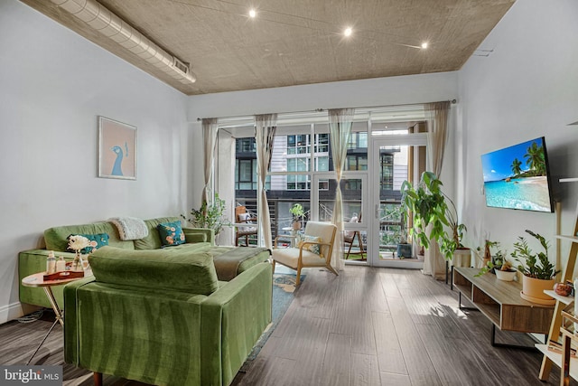 929 Florida Ave NW Unit 2001, Washington, DC 20001 - living area featuring hardwood / wood-style flooring