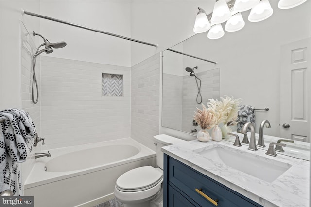 7232 Cherwell Ln, Alexandria, VA 22315 - full bathroom with toilet, shower / washtub combination, and vanity