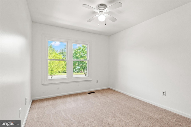 7232 Cherwell Ln, Alexandria, VA 22315 - carpeted empty room featuring baseboards and ceiling fan