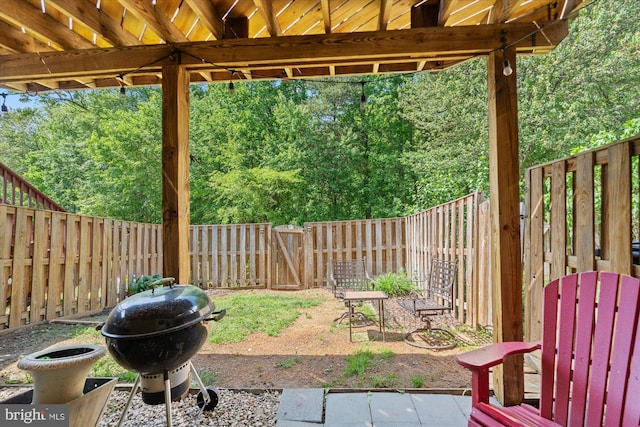 7232 Cherwell Ln, Alexandria, VA 22315 - view of patio / terrace with a fenced backyard and area for grilling
