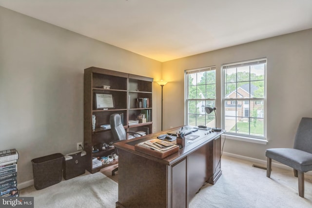 907 Whistling Duck Dr, Upper Marlboro, MD 20774 - home office with baseboards and light carpet