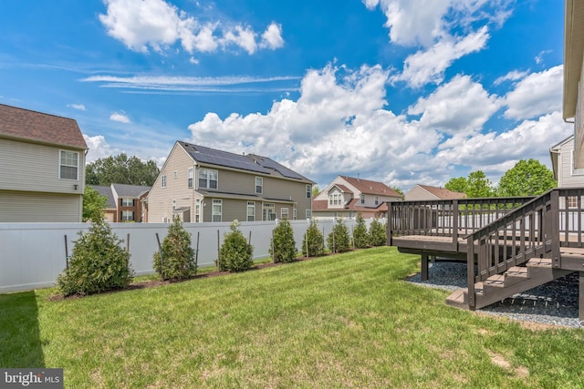 907 Whistling Duck Dr, Upper Marlboro, MD 20774 - view of yard with fence private yard, a residential view, and a deck