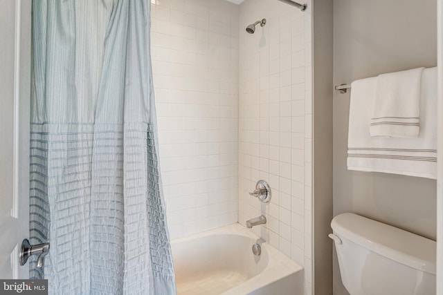 5985 Twin Branch Ct, Haymarket, VA 20169 - bathroom featuring toilet and shower / tub combo