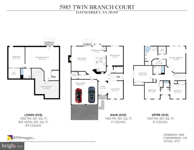 5985 Twin Branch Ct, Haymarket, VA 20169 - view of layout