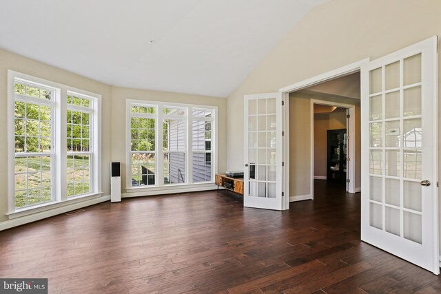 2204 Messina Ct, Eldersburg, MD 21784 - unfurnished sunroom with french doors and vaulted ceiling