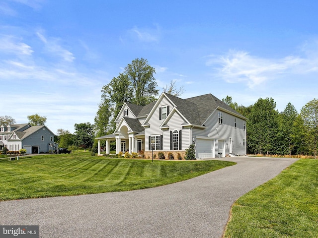 2204 Messina Ct, Eldersburg, MD 21784 - craftsman-style home with a garage, a front yard, driveway, and roof with shingles