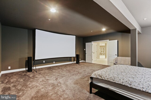 2204 Messina Ct, Eldersburg, MD 21784 - cinema with carpet, baseboards, and recessed lighting