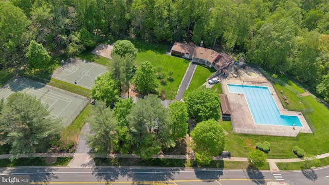 drone / aerial view