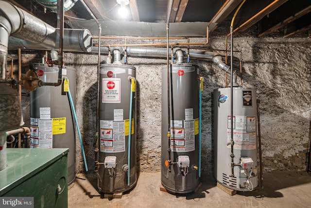 5217 Greene St, Philadelphia, PA 19144 - utility room with water heater