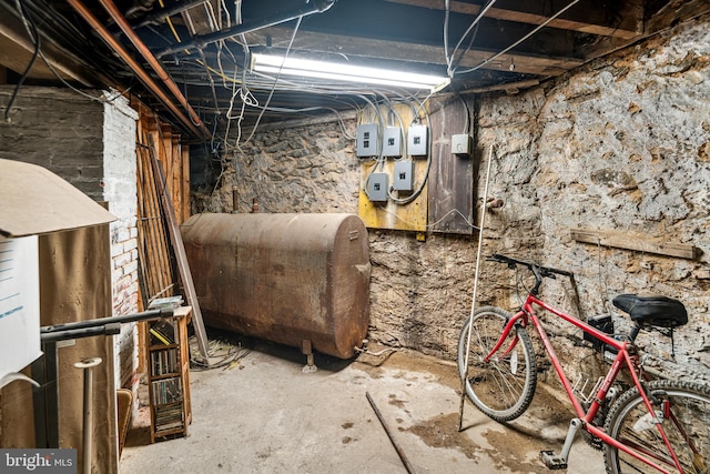 5217 Greene St, Philadelphia, PA 19144 - unfinished below grade area with heating fuel