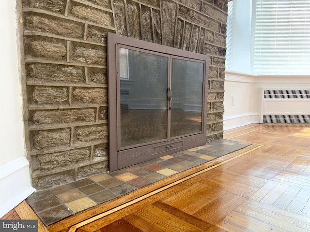 details featuring heating unit