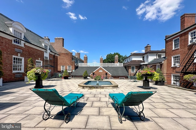 31 Palmer Sq W Unit A, Princeton, NJ 08542 - view of patio / terrace featuring a residential view