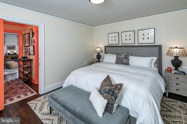 31 Palmer Sq W Unit A, Princeton, NJ 08542 - bedroom with baseboards, ornamental molding, and wood finished floors