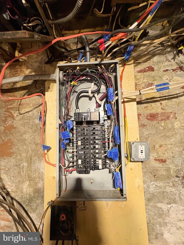 utility room with electric panel