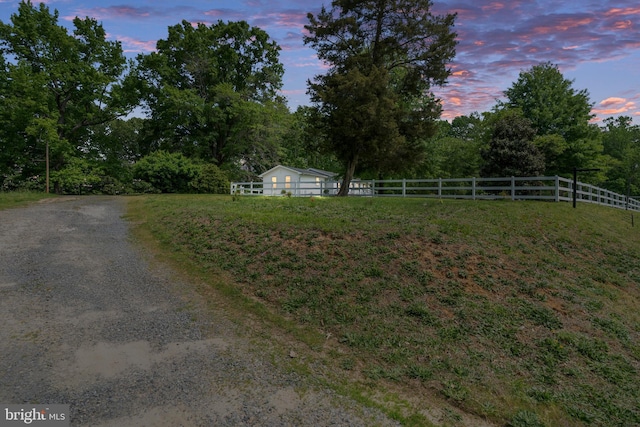 view of road