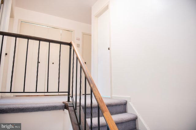 view of stairway