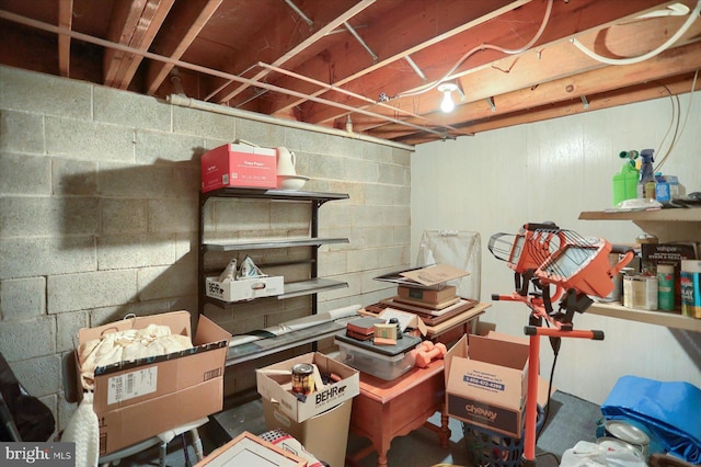 view of storage