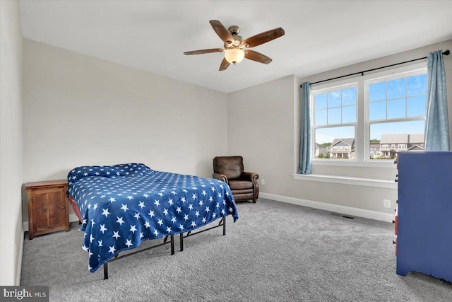 40918 White Clover Ln, Aldie, VA 20105 - carpeted bedroom featuring baseboards and ceiling fan