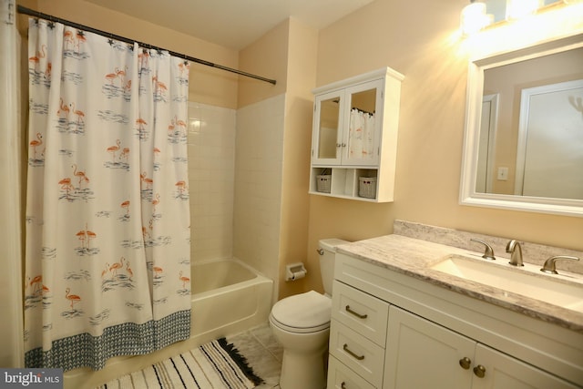 2704 Wimbledon Way, Blackwood, NJ 08012 - full bath with vanity, tile patterned floors, shower / bath combination with curtain, and toilet
