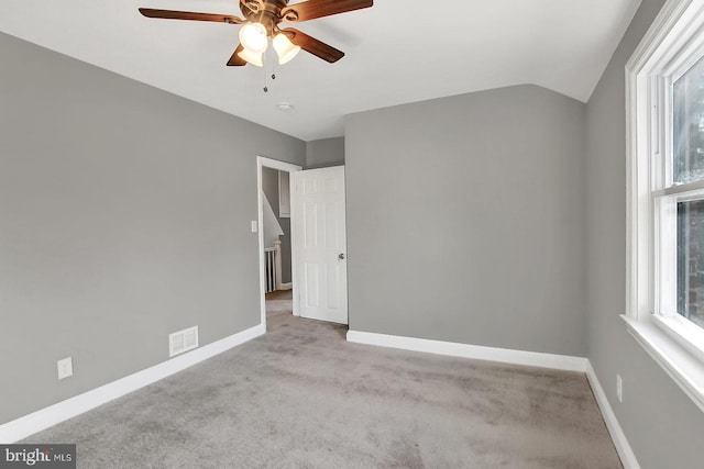 324 Woodbourne Ave, Baltimore, MD 21212 - unfurnished bedroom with carpet flooring, ceiling fan, and lofted ceiling