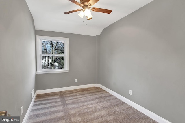324 Woodbourne Ave, Baltimore, MD 21212 - empty room with carpet floors, ceiling fan, and lofted ceiling