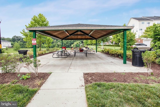 view of home's community with a gazebo