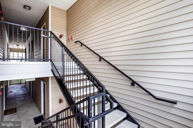 view of stairs