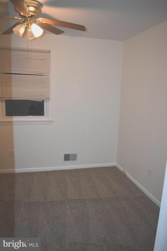 1920 Potomac Rd, Edgewater, MD 21037 - carpeted empty room with visible vents, baseboards, and ceiling fan