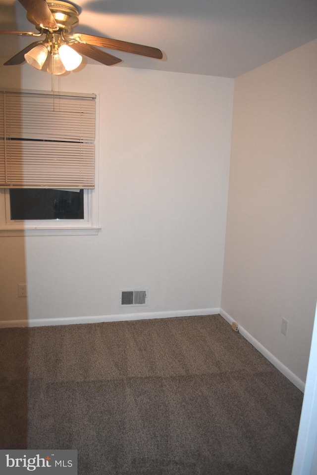 1920 Potomac Rd, Edgewater, MD 21037 - unfurnished room with carpet floors, a ceiling fan, baseboards, and visible vents