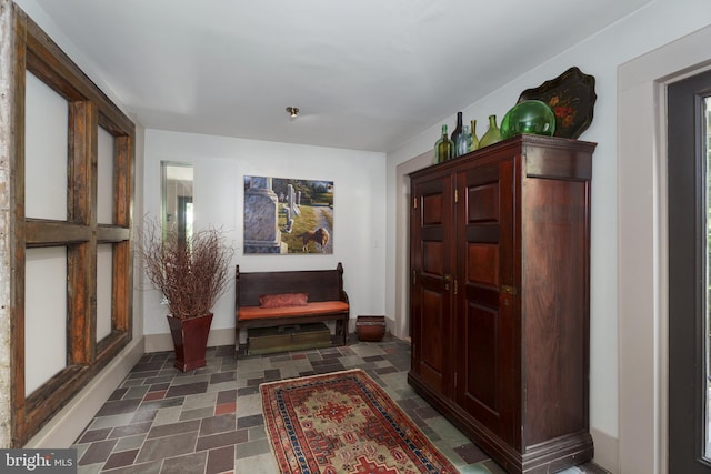 hallway with baseboards