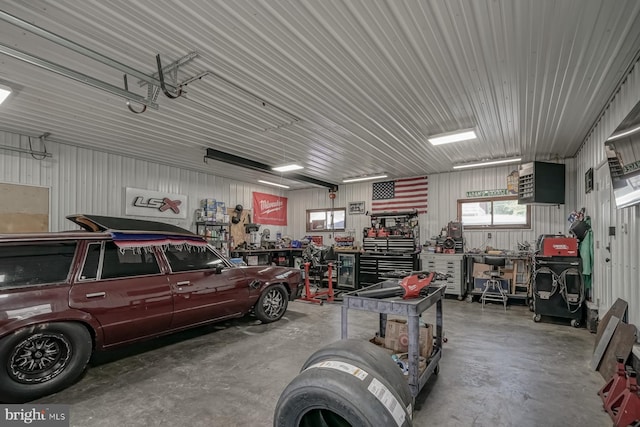 20 Aspen Dr, Pennsville, NJ 08070 - garage featuring a workshop area